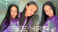 Silkiest Straight Wig Ever 😍 | Install + Review | ISEE Hair