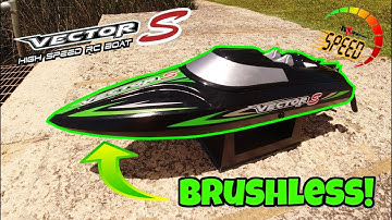 ✅VOLANTEX VECTOR S Brushless RC Boat 3S Speed Test