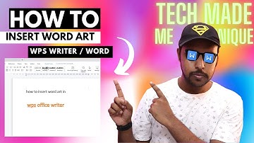 how to insert word art in wps office writer