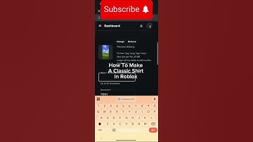 How To Make A  Classic T-Shirt On Roblox