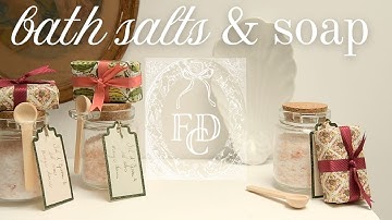DIY Bath Salts & wrapped soap / Handmade Christmas Gifts Mini Series