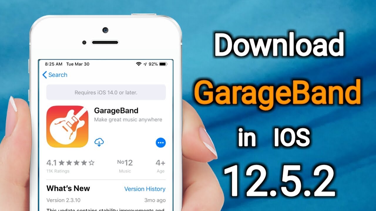 How to Download GarageBand in IOS 12.5.2  ✔✔