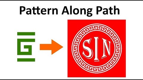 Pattern Along Path effect tutorial inkscape