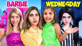 CHOOSING A NEW BABYSITTER FOR MY DAUGHTER! **Wednesday Addams or Barbie**  Ft\/ @AnazalaFamily