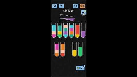 Water color sort ||water color sort level -66 walkthrough solution (IOS/Android) || Simple Solutions