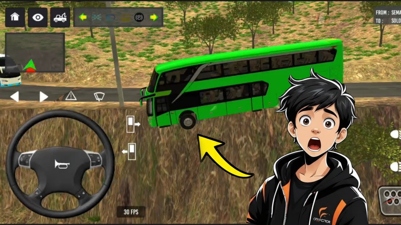 😲💥Bus simulator indonesia ll🤪 new bus simulator  indonesia ll euro coach bus #new  #simulator #games