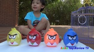 Bóc trứng Angry Birds - Săn bắt chim Angry Birds - Angry Birds surprise eggs ❤ AnAn ToysReview TV ❤