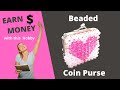 How to Make a Beaded Coin Purse - Heart Design