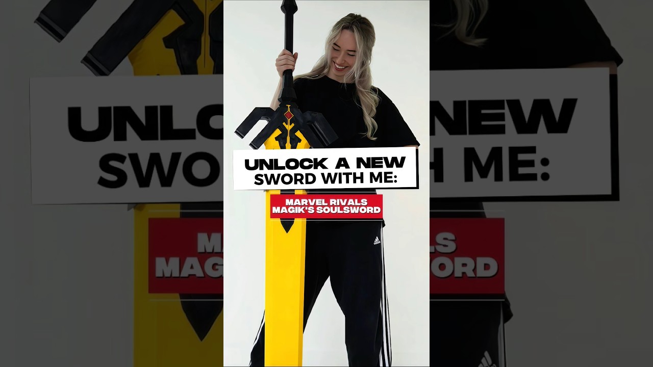 So... I have Magik's sword now 😱💥 #marvelrivals #unboxing