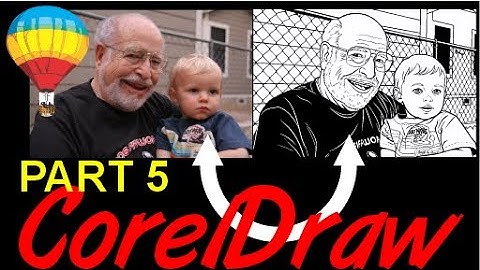 Corel Draw Tips & Tricks SVG file of a Photo in 30 Seconds Part 5 CARTOON
