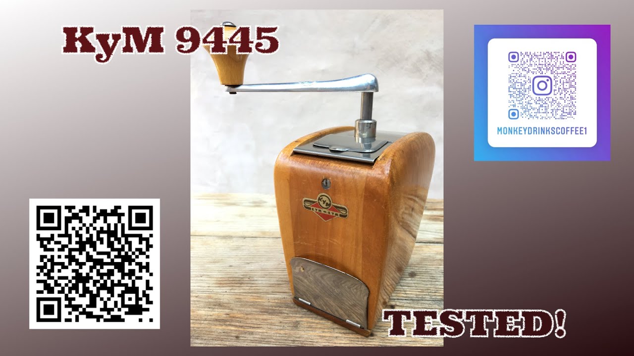 KyM 9445 mokka 1950s coffee grinder demo and test YouTube