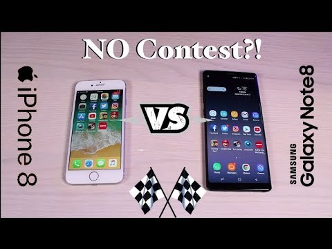 Galaxy Note 8 vs iPhone 8 SPEED TEST No Contest?!