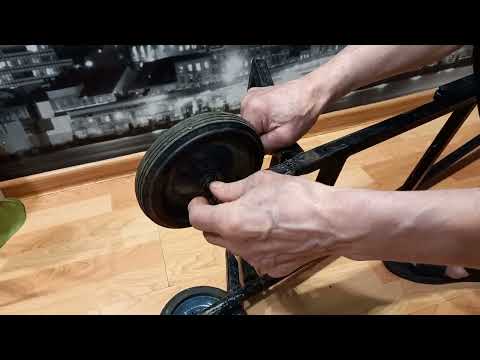 Прочная, складная, хозяйственная тележка