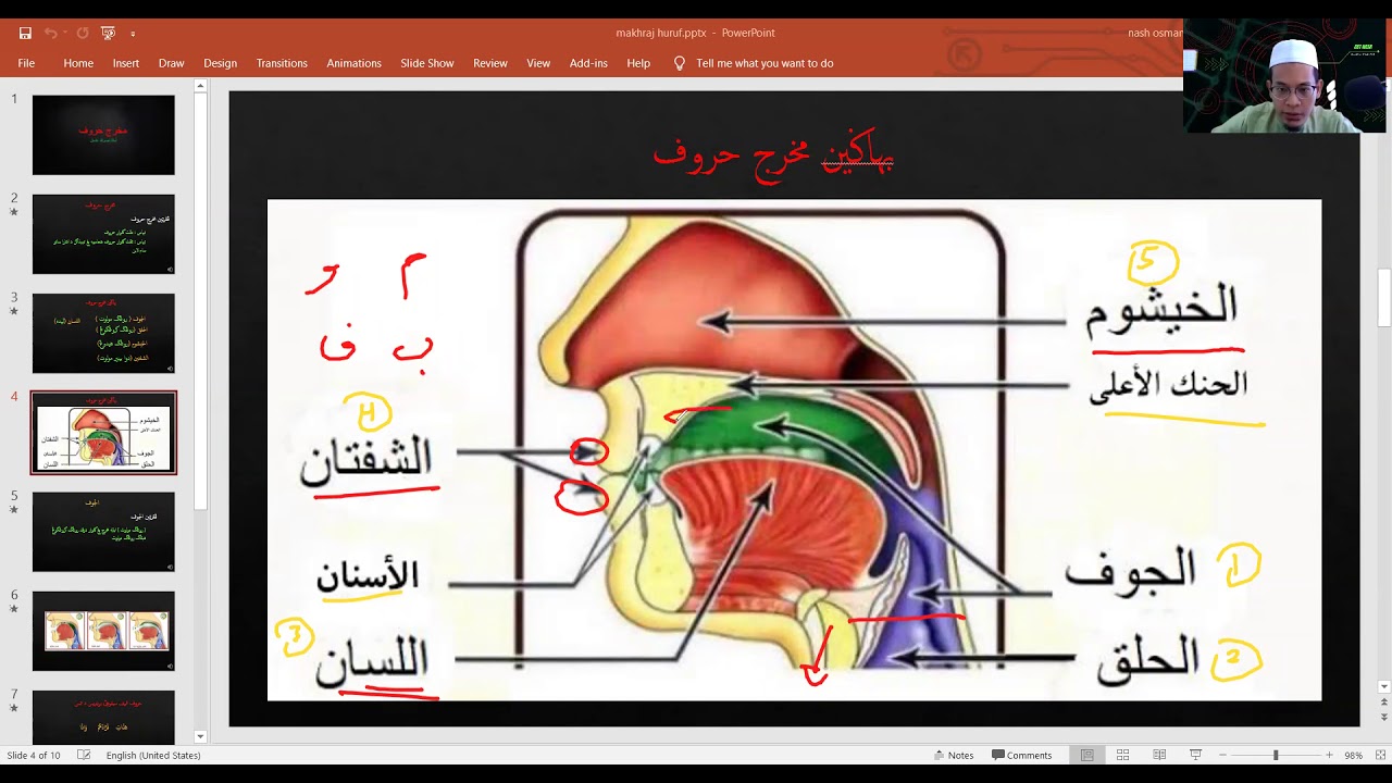 tajwid tahun 4 (makhraj huruf)