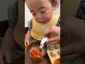 はじめてのカニ🦀とあぴー1才９ヶ月👶🏻 #3年前