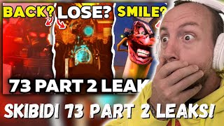 FIRST EPISODE 73 PART 2 LEAK?! - SKIBIDI TOILET ALL Easter Egg Analysis Theory (REACTION!!!)