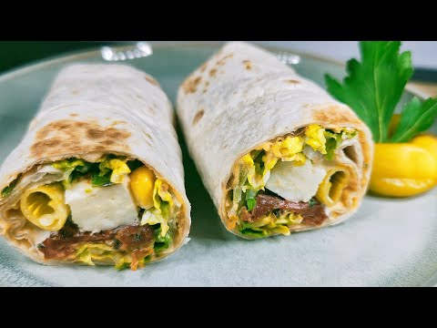 Vegetarische Wraps mit Halloumi | Rezept💚