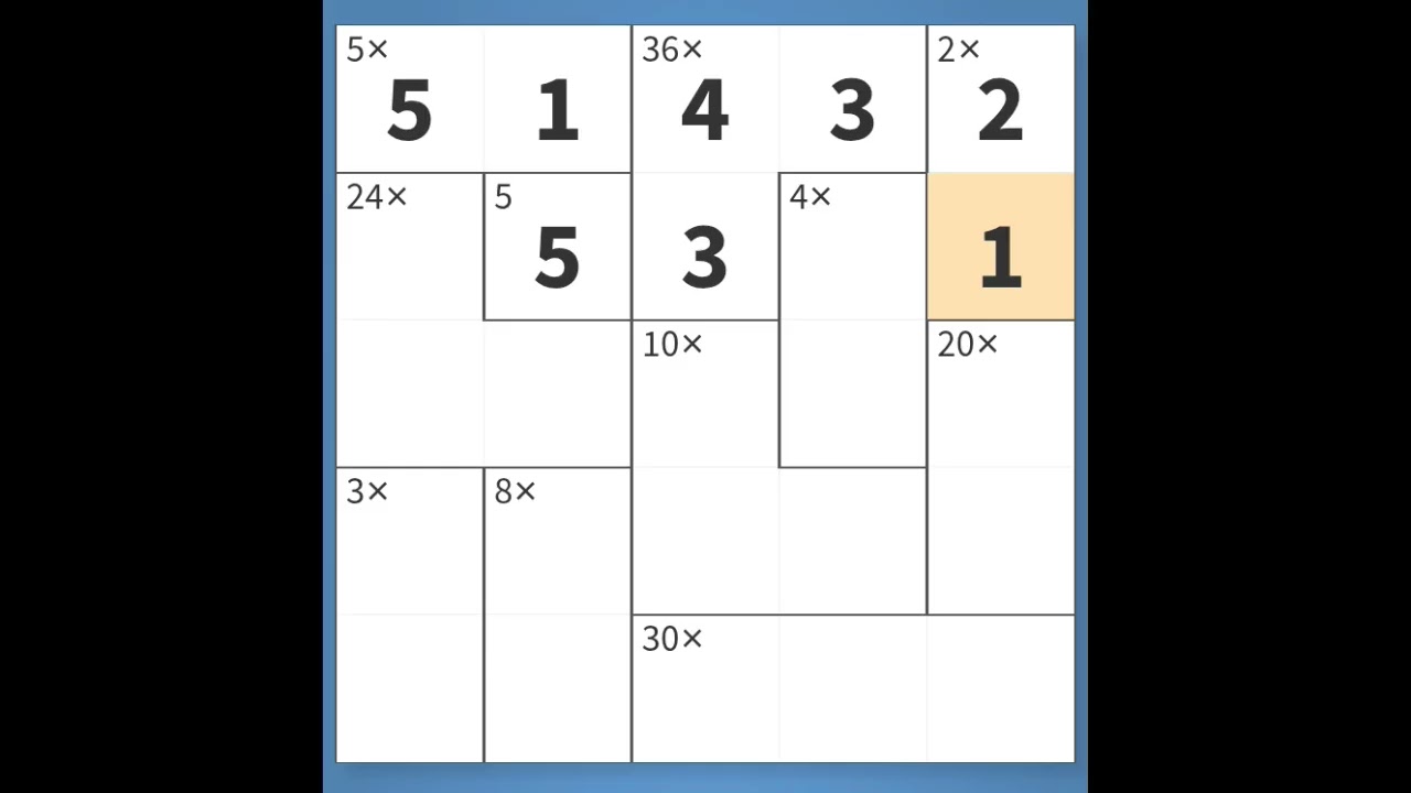 Calcudoku · Math Sudoku logic Puzzle level 5x5
