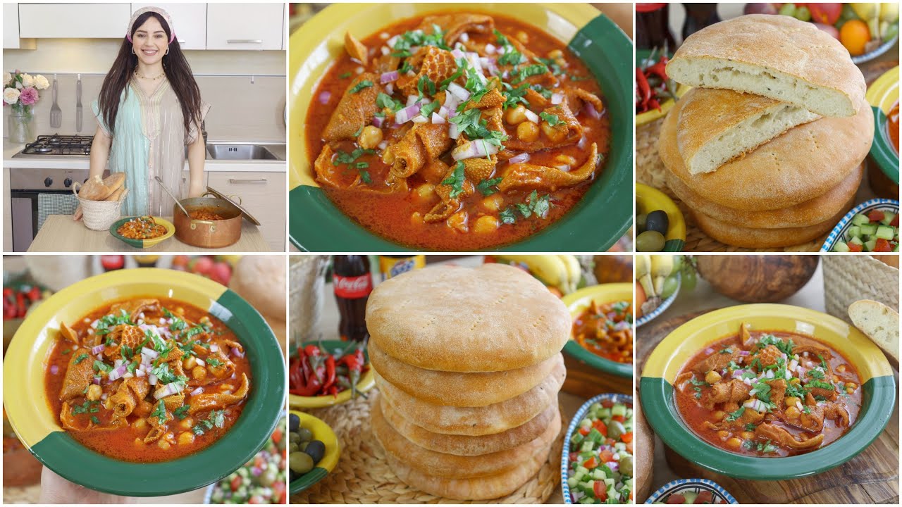 شمنكة تونسية بالكرشة لعيد الإضحى فاوحة تعمل الكيف مع خبز الدار مبسس بزيت الزيتون بنة لاتقاوم👌