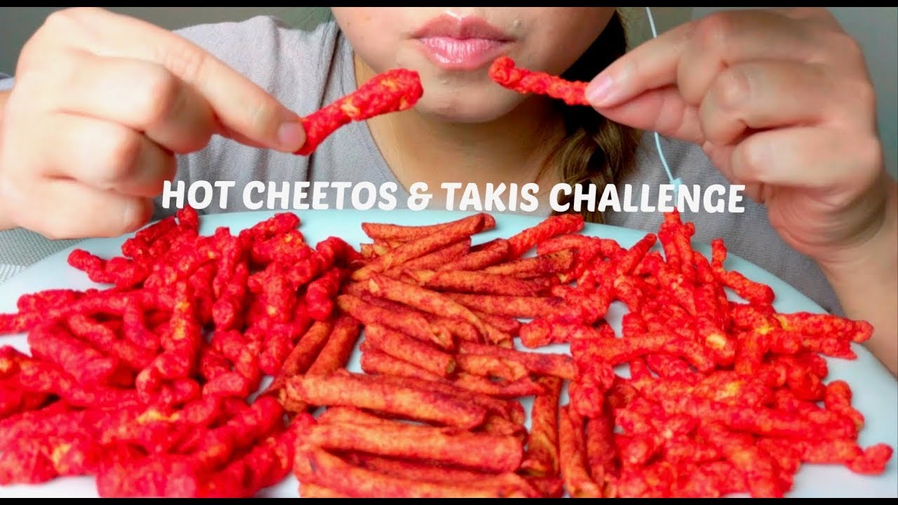 No Talking Asmr Extreme Spicy Hot Cheetos And Takis Challenge 먹방 Eating Sounds Suellasmr Youtube