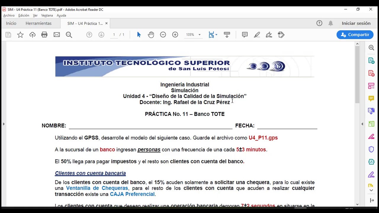 SIM GPSS Practica No 11 - YouTube