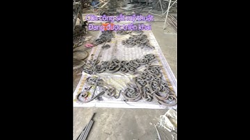 #cuacongsatmythuat Cửa cổng sắt mỹ thuật đang được triển khai