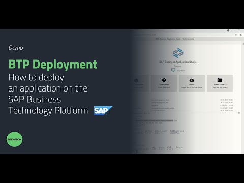 BTP Deployment: How to deploy an application on the SAP Business Technology Platform