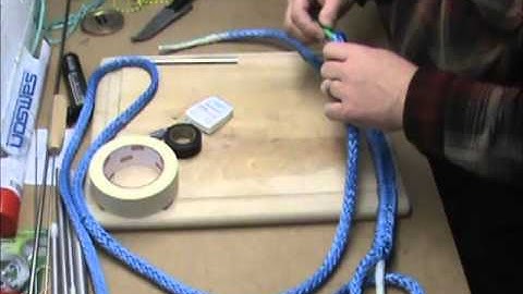 End for End splice in Amsteel Blue winch lines