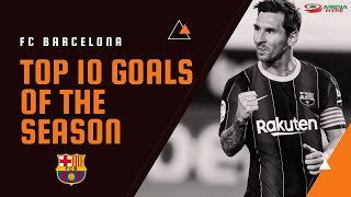 Top 10 Goals of the Season(2020-2021) for FC Barcelona | ArenaHype