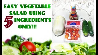 How to make easy Vegetable Salad | Skee TV #Vlog4