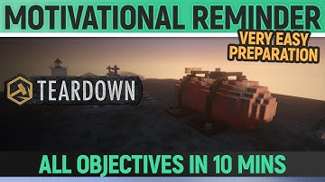 Teardown - Motivational Reminder - Mission Solution + All Optional Objectives
