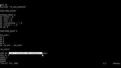 Personal project -- VT Stack Virtual Machine