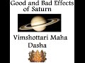 Saturn Dasha's Good and Bad Effects - Vimshottari Nakshatra Dasha Vedic Astrology Course 7/24