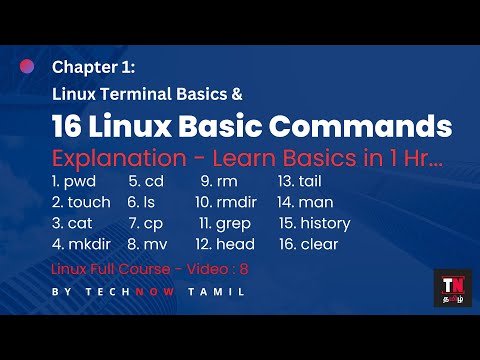 Linux Basic Commands in Tamil | Linux Terminal Basics | Linux Full Course