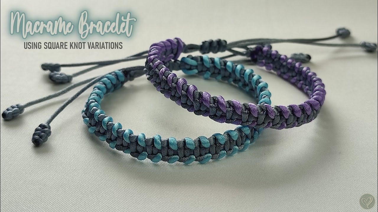 DIY Stackable Square Knot/Cobra Stitch Bracelets 