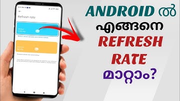 How To Change Refresh Rate In Android Phone | Ft. Poco | Malayalam