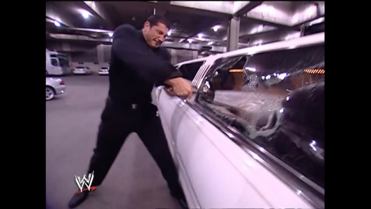 Batista destroys JBL's limo and Big Show attacks JBL (WWE SmackDown!) HD 2005 YouTube