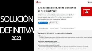 This unlicensed adobe app will be disabled soon *FIX* | 2023