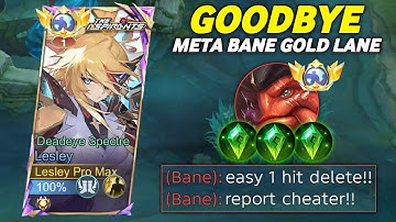 GOODBYE META BANE GOLD LANE!! LESLEY NEW META DESTROYER BUILD WILL MAKE HER META AGAIN!!🔥 (MUST TRY)