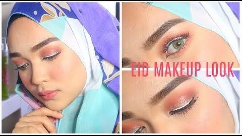EID MAKEUP LOOK + HIJAB STYLE IDEA | Aidijuma X Zakirah Zainal