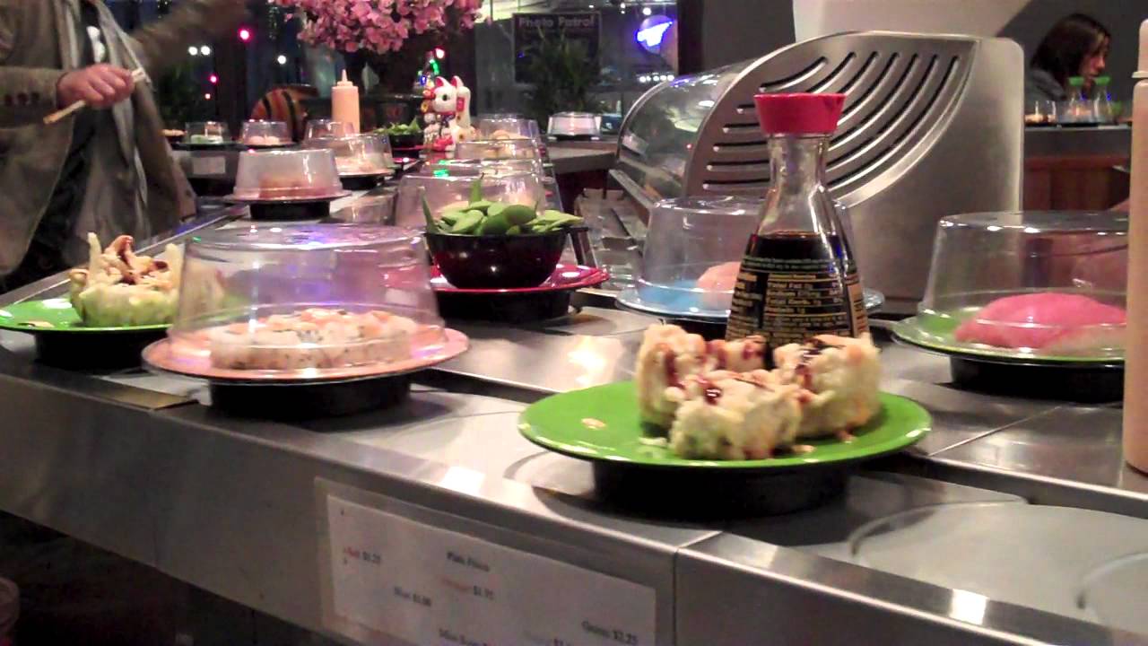 Moving Sushi Bar [Downtown Portland, OR] YouTube
