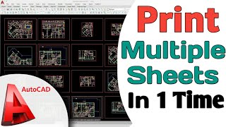 Master AutoCAD Printing: Print Multiple Sheets to PDF, JPG, PNG, DWF, and More - Best Tutorial screenshot 4