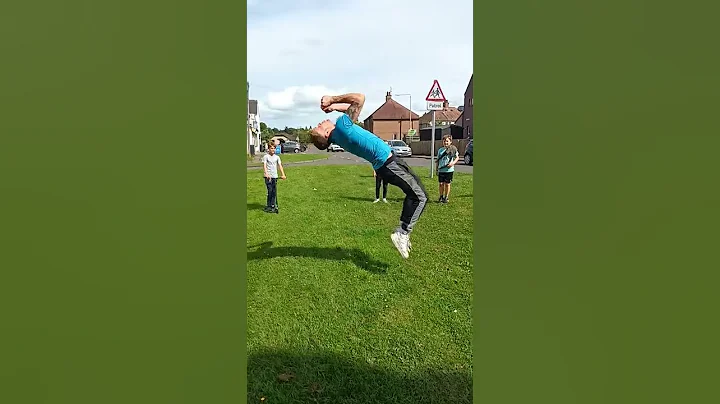 Crazy bast!#ard does backflip