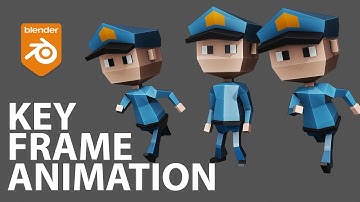 Key Frame Animation of Low Poly Character in Blender 2.9x