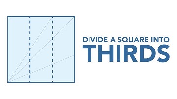 How to Divide a Square into Thirds