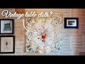 Unusual Crazy Patchwork Technique | Up-cycling a Linen Tablecloth and Antique Lace