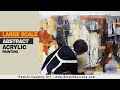061 - Pamela Caughey - LARGE SCALE Acrylic Painting - Using my HANDS!