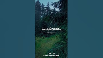 لا تقنطوا من رحمة الله إن الله يغفر الذنوب جميعا # #القرآن_الكريم #سورة_الزمر #المنشاوي #explore