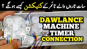 Dawlance Washing Machine Timer Connection | All RounDer MoBa