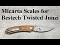 Bestech Twisted Junzi  Micarta Scales Swap